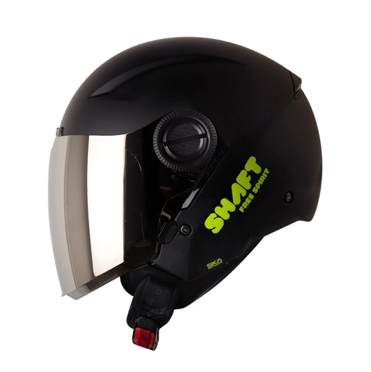 CASCO SHAFT SH-212 SOLID MATE NEGRO AMAERILLO NEON