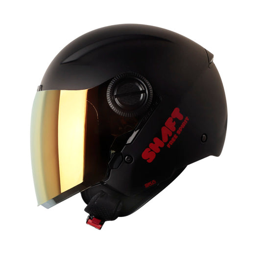 CASCO SHAFT SH-212 SOLID MATE NEGRO ROJO IRIDIUM