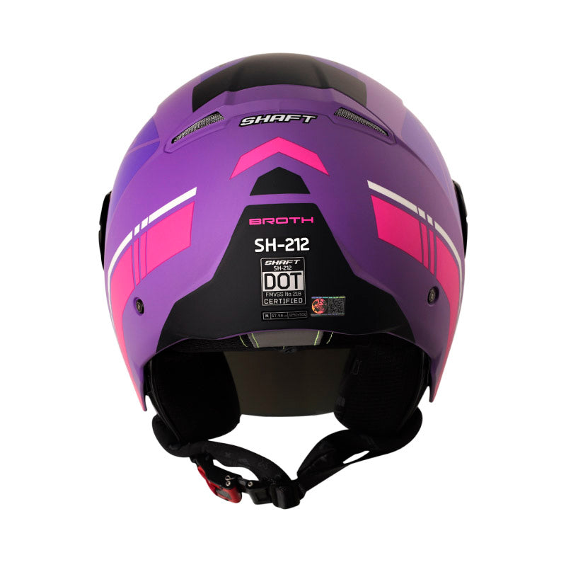 CASCO SHAFT SH-212 BROTH MATE MORADO FUCSIA VISOR IRIDIUM