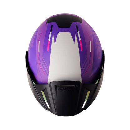 CASCO SHAFT SH-212 BROTH MATE MORADO FUCSIA VISOR IRIDIUM