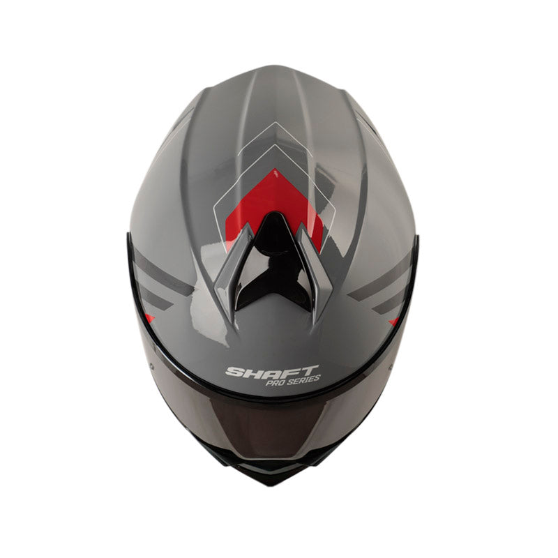 CASCO SHAFT SH-4000DV PRO MERLO GRIS ROJO