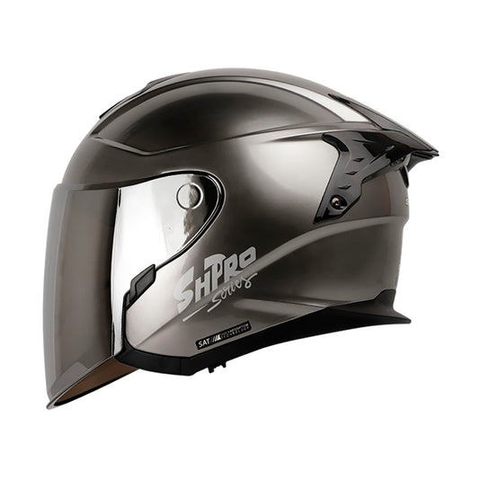 CASCO SHAFT SH-240DV PRO SOLID MATE SILVER VISOR PLATA