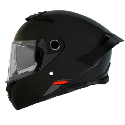 CASCO MT THUNDER 4 SV SOLID MATE NEGRO