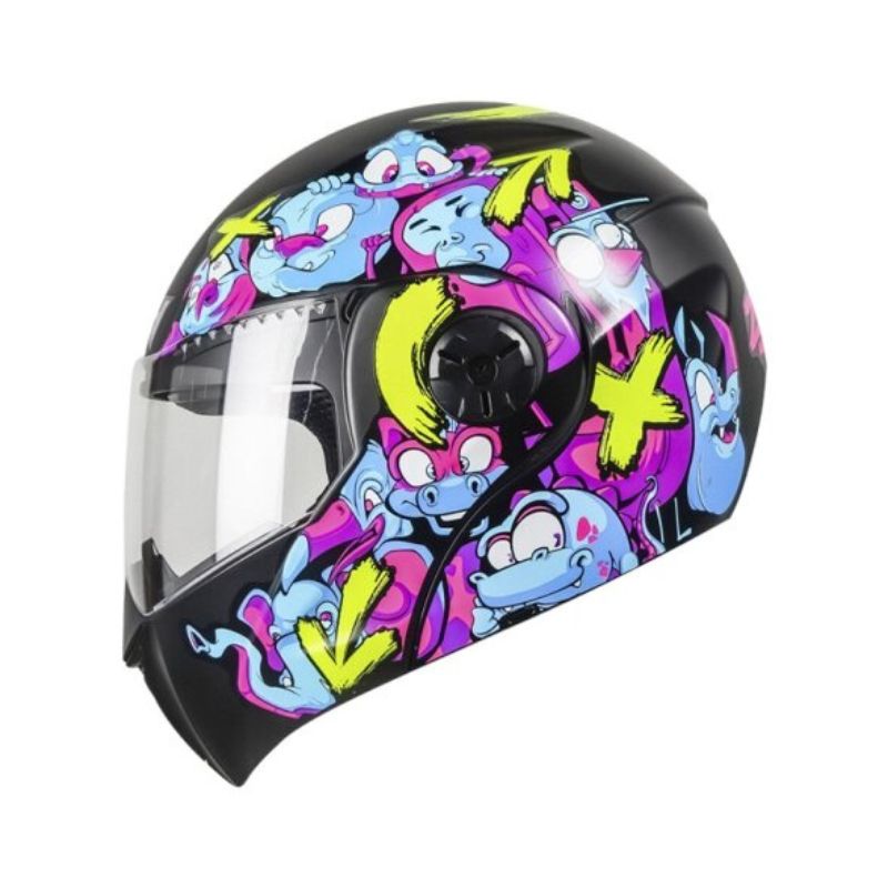 CASCO ICH ICH-3110S ZOO MATE NEGRO FUCSIA