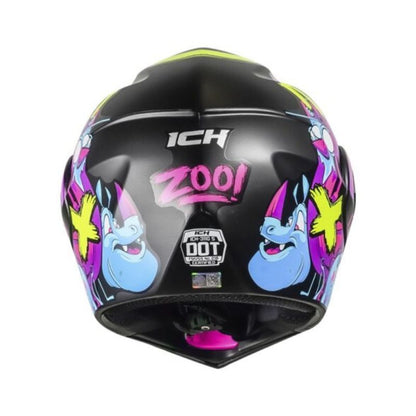 CASCO ICH ICH-3110S ZOO MATE NEGRO FUCSIA