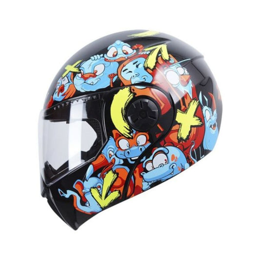 CASCO ICH ICH-3110S ZOO MATE NEGRO NARANJA NEON