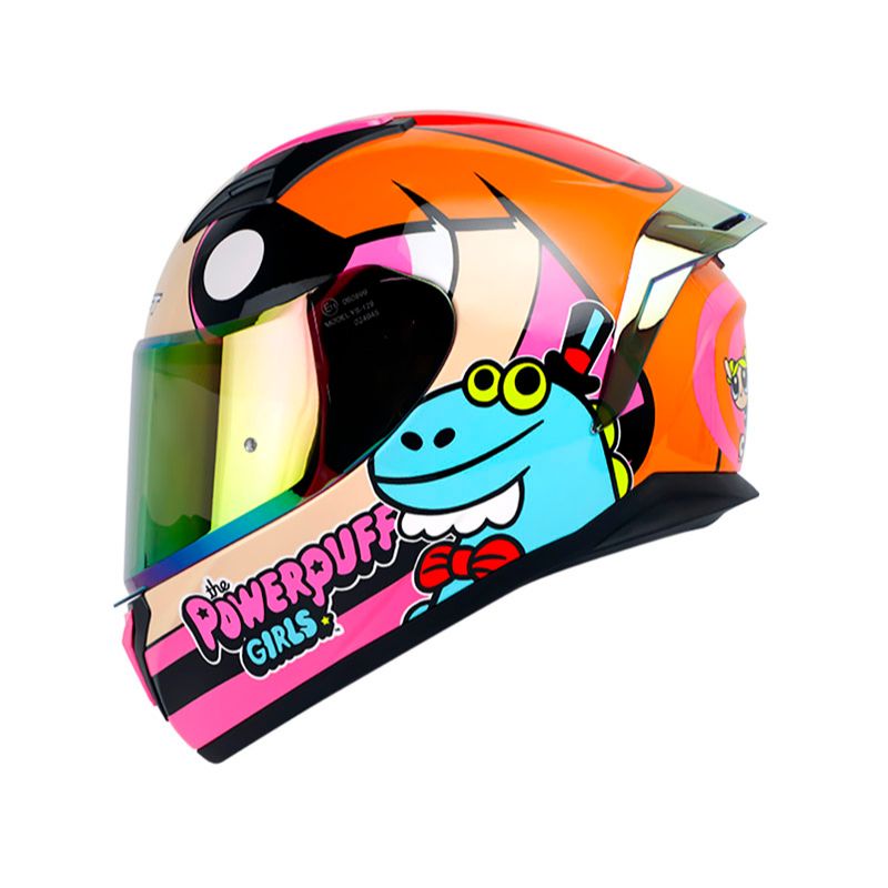 CASCO SHAFT SH-582SP BOMBON FUCSIA NARANJA VISOR IRIDIUM